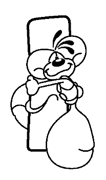 Plansa de colorat cu Alfabet Diddl 13 5